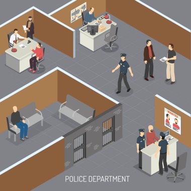 Hukuk Adaleti Isometric Bileşimi 
