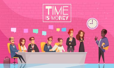 Time Is Money Vector Illustration clipart