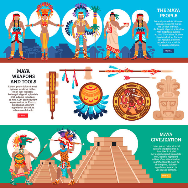 Maya Horizontal Banners Set