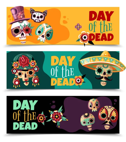 Dood dag Banners — Stockvector