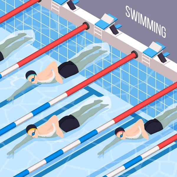 Swimming Pool Isometric Background