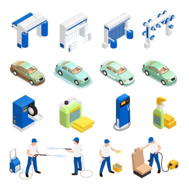 Carwash Simgeler Seti