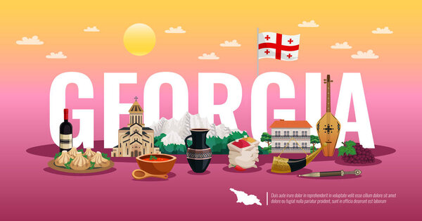 Georgia Tourism Horizontal Composition 