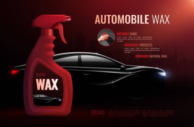 Car Care Ürün Reklam Kompozisyonu