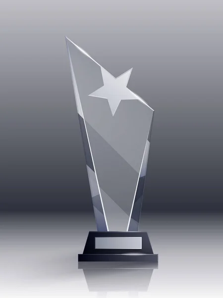 Concept Trophée de verre — Image vectorielle