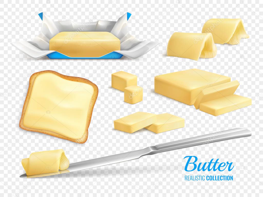 Butter Realistic Set