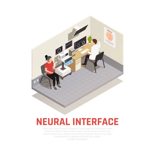 Ilustración del concepto de neurología — Vector de stock