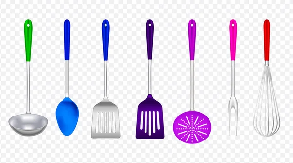 Cooking Tools Realistic Set — Stock Vector