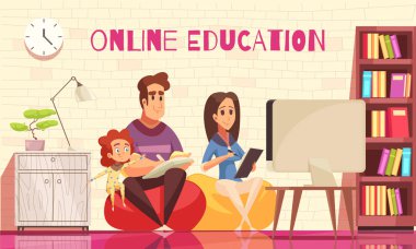 Aile Online Kurslar illüstrasyon 