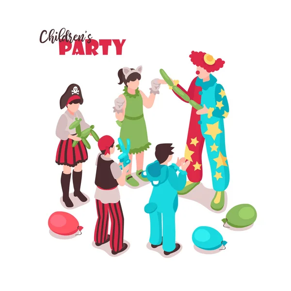 Kids Costume Party Background — Stock Vector