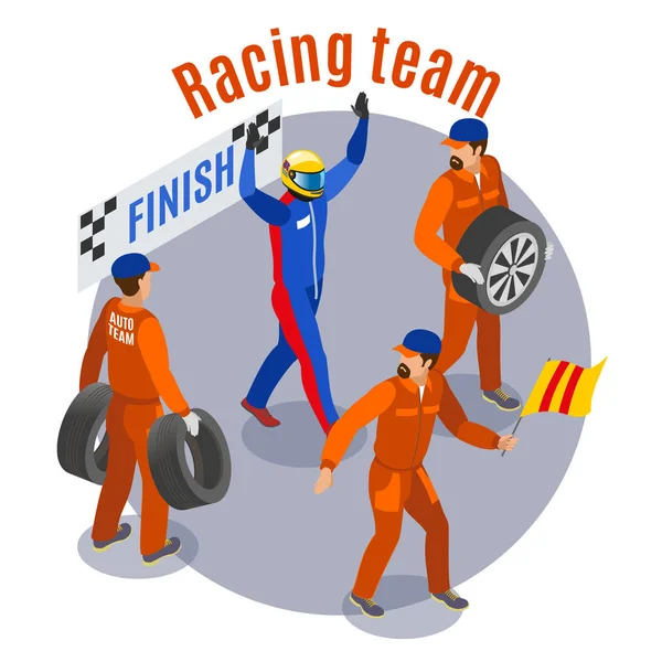 Racing sport samenstelling — Stockvector