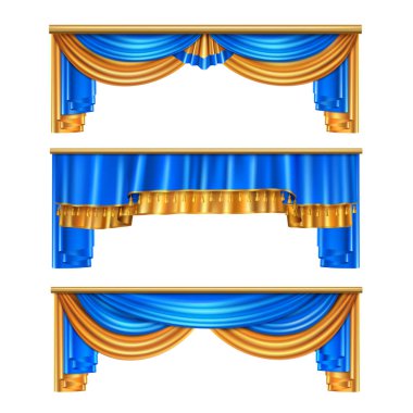 Perdeleri gerçekçi kümesi draping
