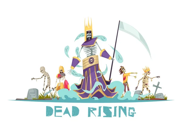 Dead Rising vectorillustratie — Stockvector