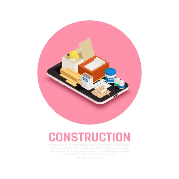 Construction Illustration de concept — Image vectorielle