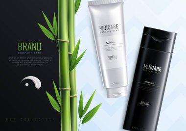 Banner reklam Mens Kozmetik Şişeler