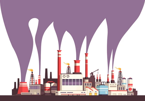 Fondo plano industrial — Vector de stock