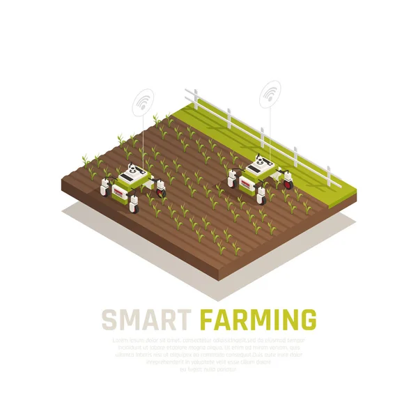 สมาร์ทเกษตรคอนเซ็ปต์ — ภาพเวกเตอร์สต็อก