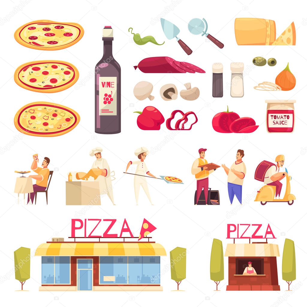 Pizza Icon Set