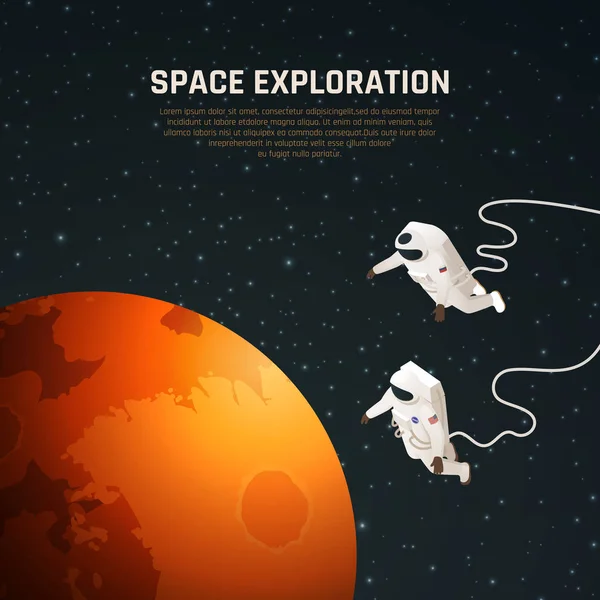 Plano de fundo da exploração espacial —  Vetores de Stock