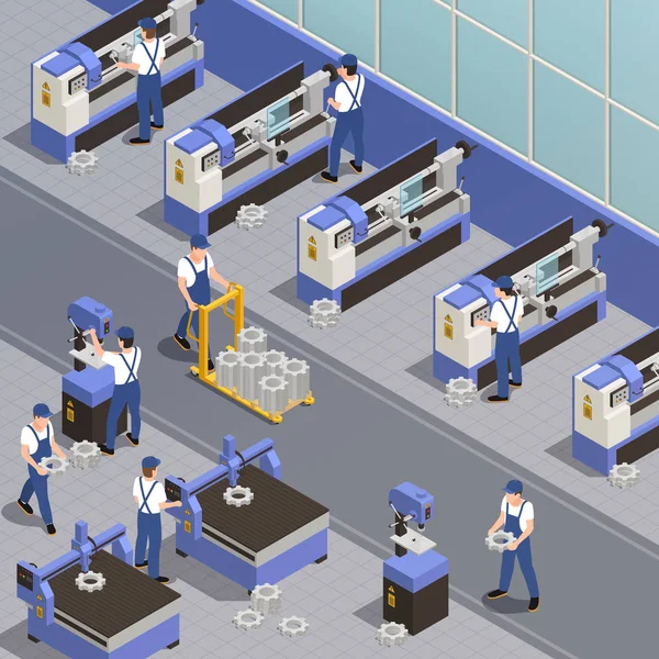 Fondo de maquinaria industrial — Archivo Imágenes Vectoriales