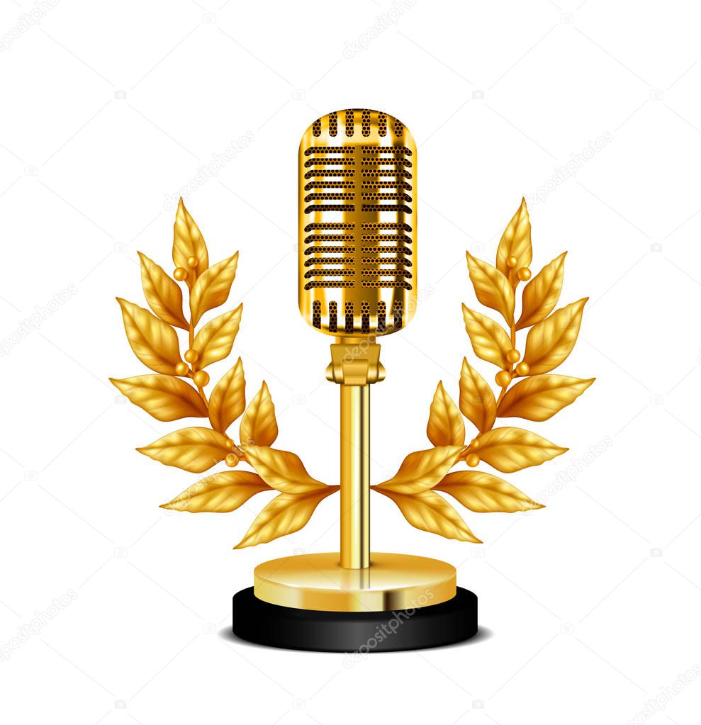 Gold Award Desktop Microphone 