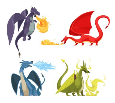 Dragons Yangın Karikatür Kavramı