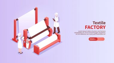 İyometrik Tekstil Fabrikası İllüstrasyon