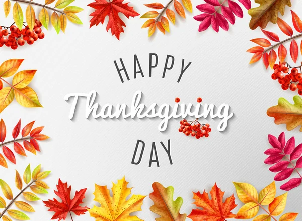 Carte de jour de Thanksgiving — Image vectorielle