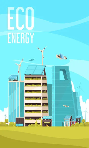 Smart City Affiche de fond — Image vectorielle