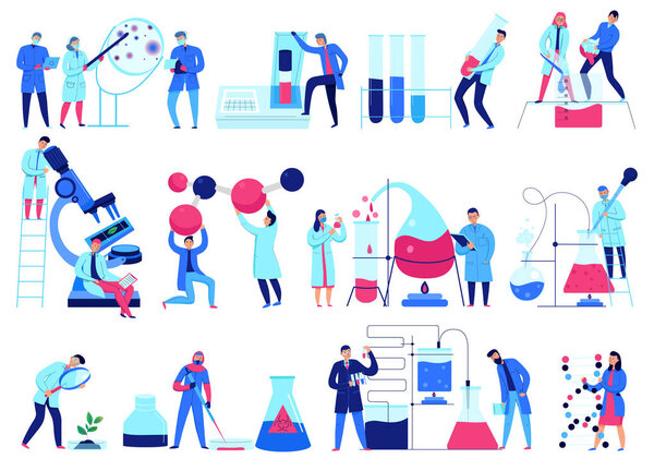 Набор иконок для научных лабораторий
