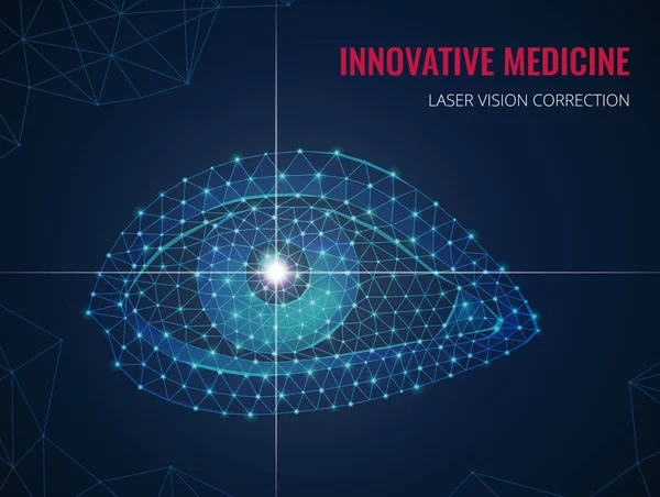 Laser Vision correctie achtergrond — Stockvector