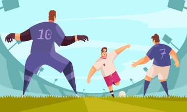 Stadyum Futbol Eylem Kompozisyon