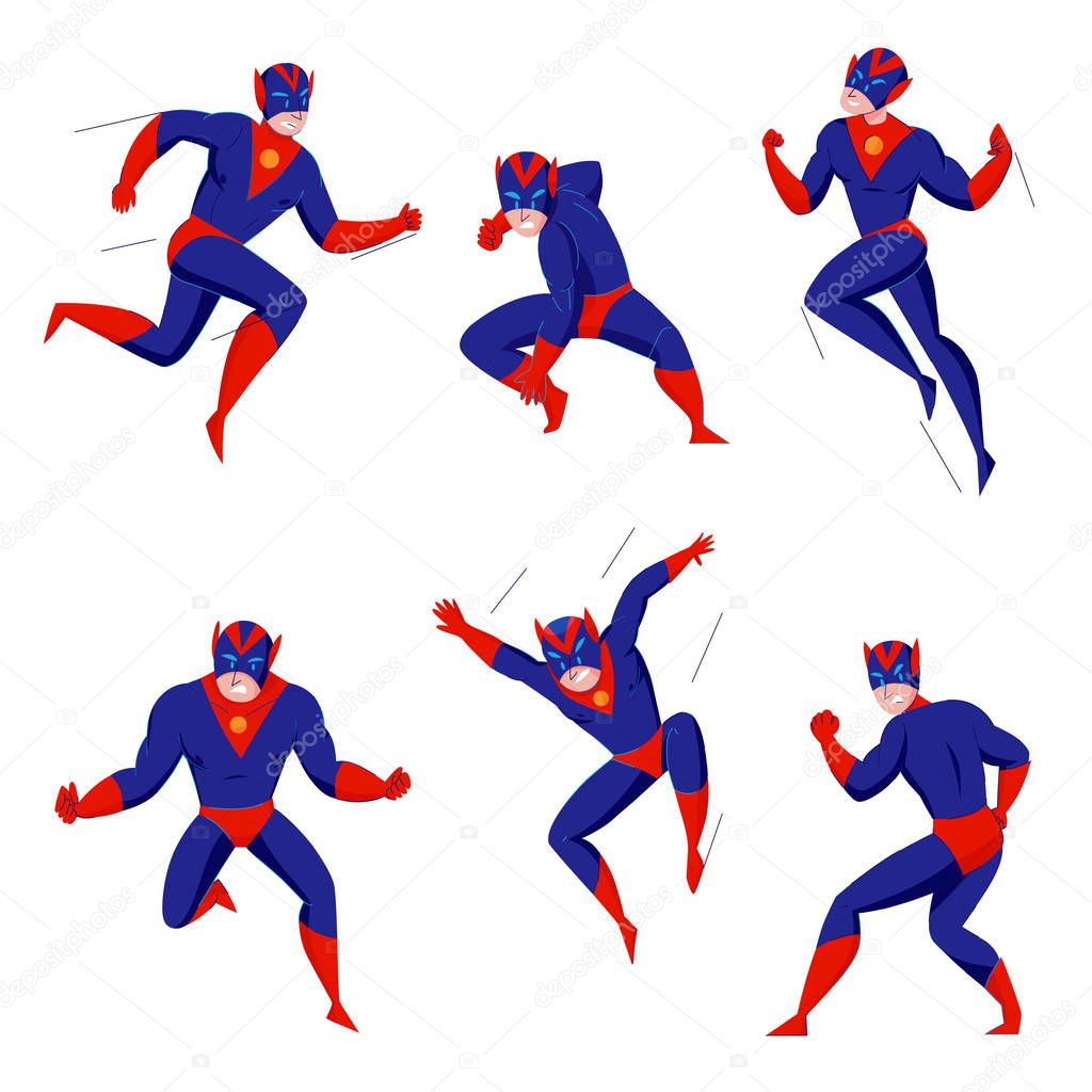 Superhero Action Poses Set 