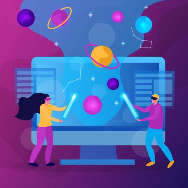 Sanal Gerçeklik Düz Kompozisyon