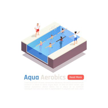 Aqua aerobik izometrik kompozisyon 