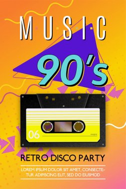 Müzik 90s Vintage Poster