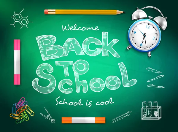 Back To School Background — Stock Vector