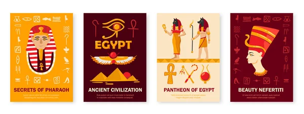 Altägyptische Banner — Stockvektor