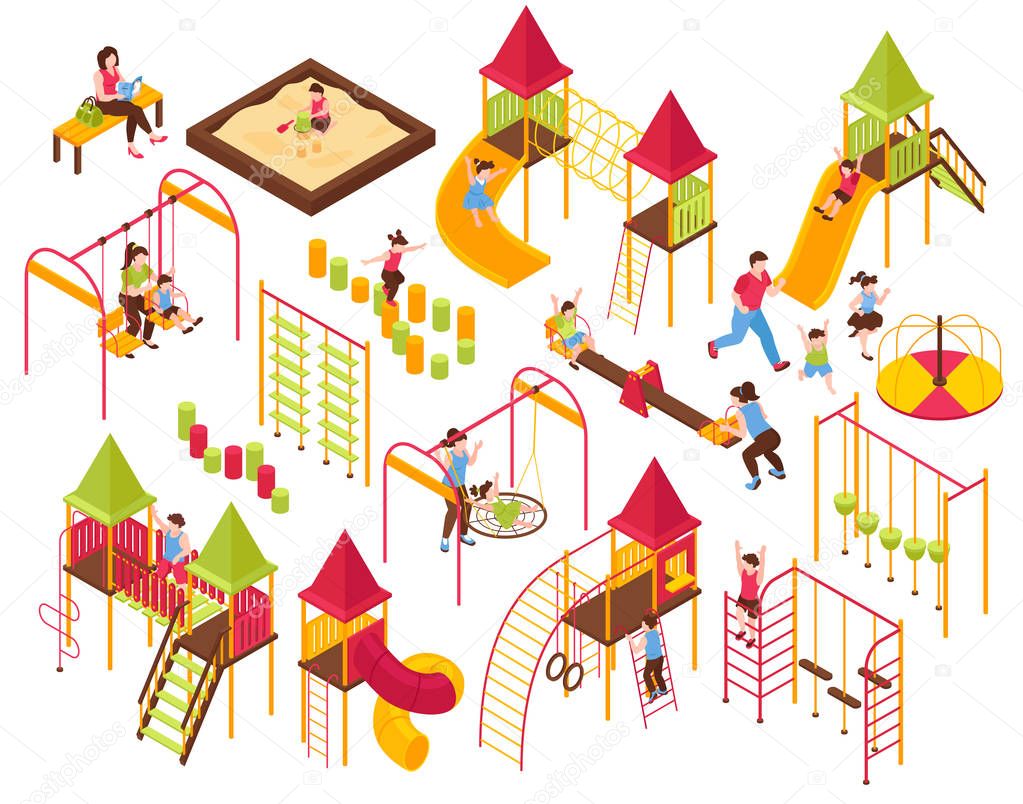 Playground Kids Parents Set