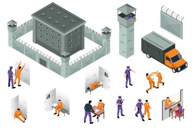 Jail Isometrik Simgeler Seti