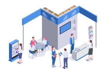 Sergi Isometric İllüstrasyon