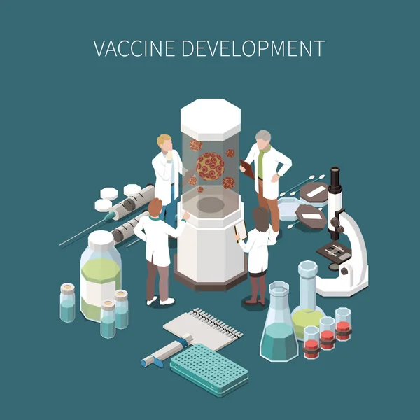 疫苗开发设计理念 — 图库矢量图片