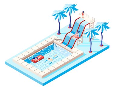 Waterpark Isometrik Konsept