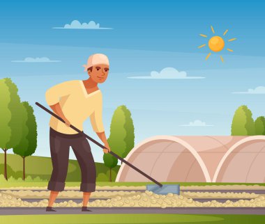 Kahve Üretim İşçisi Arka Planı