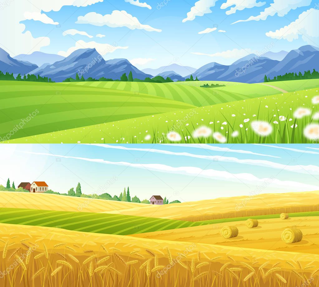 Rural Landscape Horizontal Banners