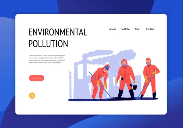 Прапор на забруднення навколишнього середовища — стоковий вектор