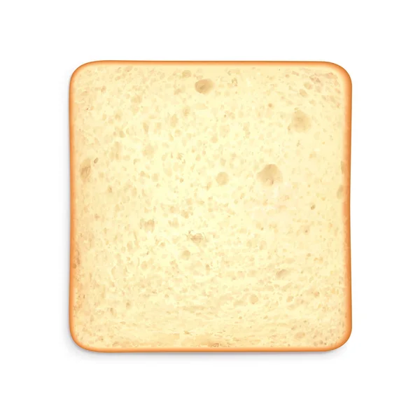 Toast Bread Realistic Composition — Stock Vector