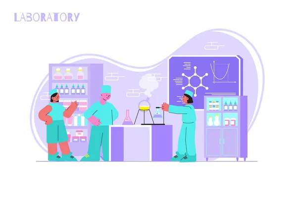 医薬品研究所平面組成 — ストックベクタ