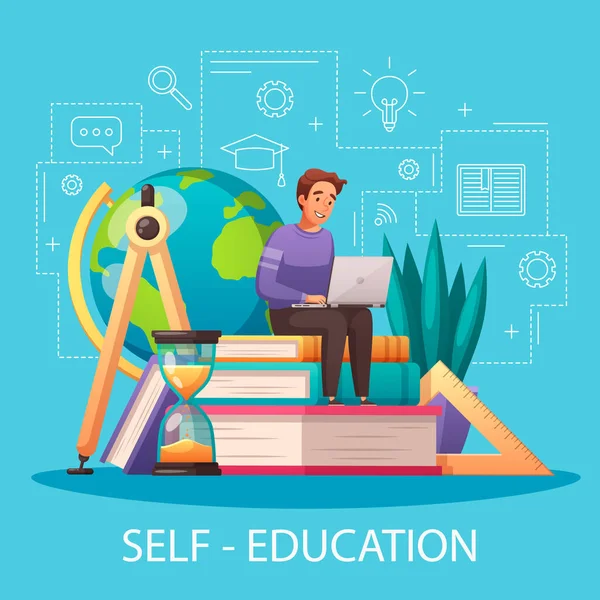 Online Self Education — 스톡 벡터