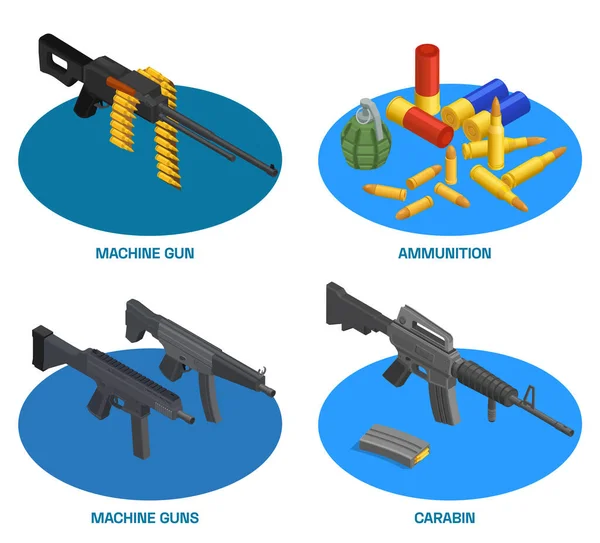 Set composizione cannoni dell'esercito — Vettoriale Stock